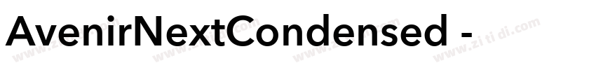 AvenirNextCondensed 字体转换